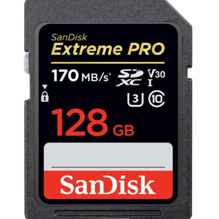 SANDISK SDHC MEMORY CARD 128GB 170MB/s EXTREME PRO