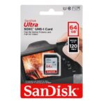 SANDISK SDHC MEMORY CARD 64GB 120MB/s ULTRA