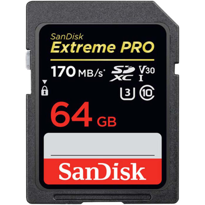 SANDISK SDHC MEMORY CARD 64GB 170MB/s EXTREME PRO