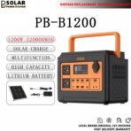PBSOLAR POWER STATION 1200W 1024WH 320000MAH NEW LiFePO4 BATTERY POWER TOOLS PORTABLE MULTI-FUNCTION SOLAR POWERBANK SOLAR GENERATOR OUTDOOR CAMPING