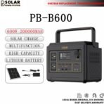 PBSOLAR POWER STATION 600W 600WH 200000MAH NEW LiFePO4 BATTERY POWER TOOLS PORTABLE MULTI-FUNCTION SOLAR POWERBANK SOLAR GENERATOR OUTDOOR CAMPING